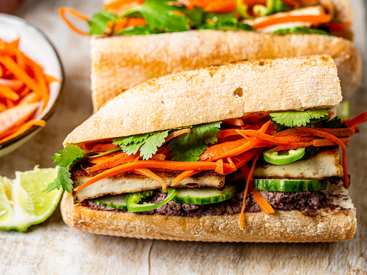 Vegan Banh Mi with Walnut Paté