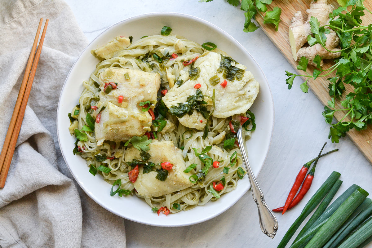 Kaffir Lime Poached Cod