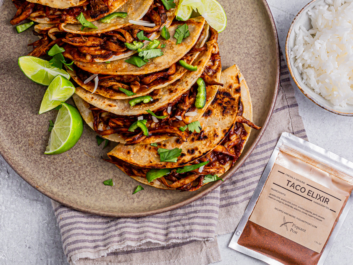 Mushroom Quesabirria Tacos