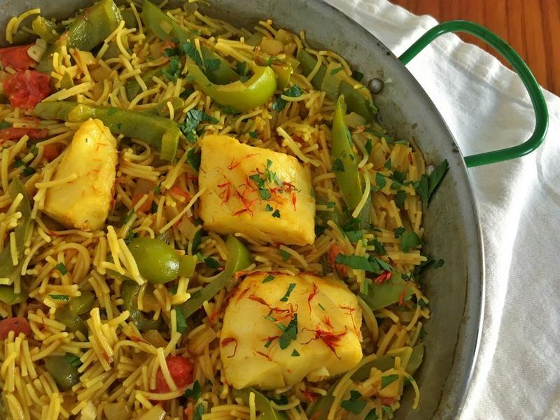 Portuguese Cod with Fideos