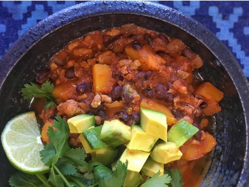 Chipotle Pork & Butternut Squash Chili