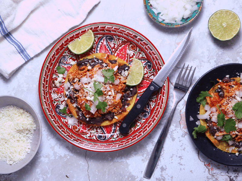 Chicken Tinga Tostadas