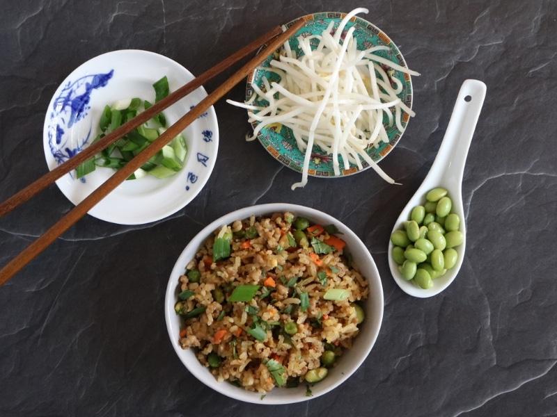 Tangerine Pork Fried Rice