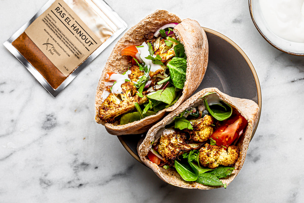 Ras el Hanout Cauliflower Pita
