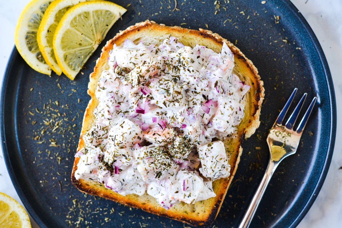 Toast Skagen (Swedish Shrimp Toast)