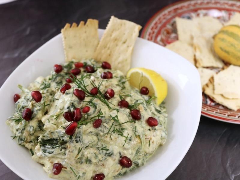 Spinach Dip with Walnuts