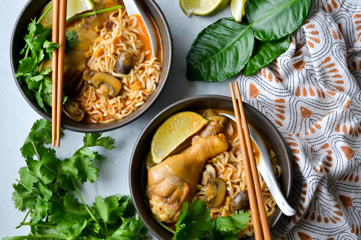 Chicken Khao Soi (Thai Coconut Curry Noodle Soup)