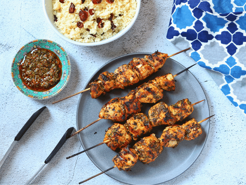 Chermoula Chicken Skewers
