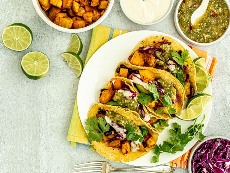 Pumpkin Tacos al Pastor