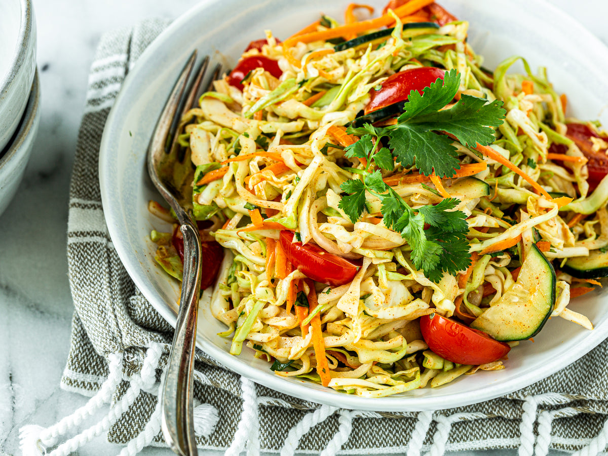 Tanzanian Spicy Slaw (Kachumbari)