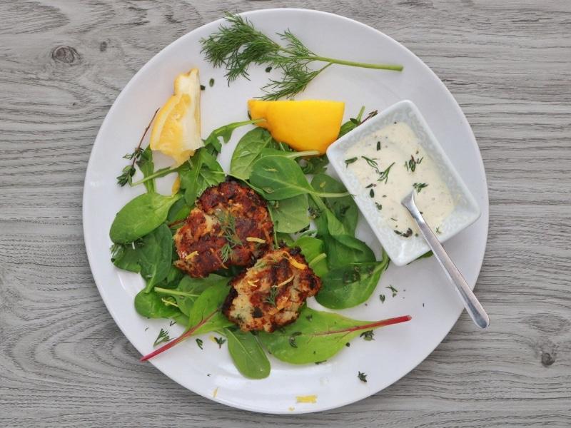 Fish Cakes with Mustard Aioli