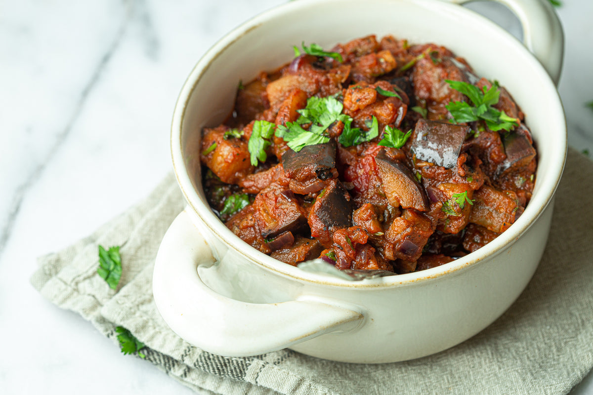 BEEF AND SCARLET EGGPLANT STEW - Instituto Brasil a Gosto