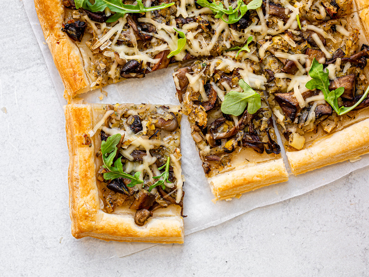 Mushroom Leek Tarte