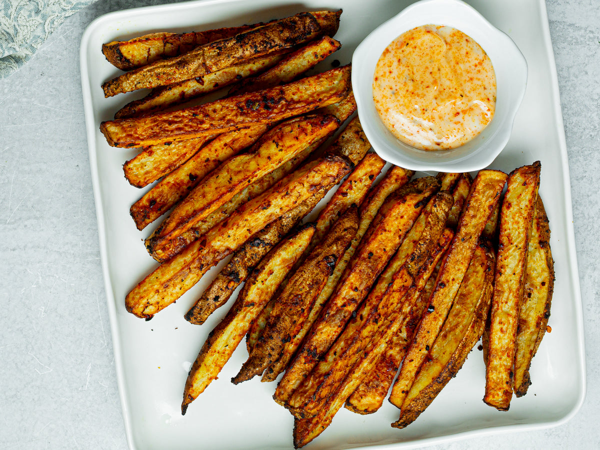 Spicy Fries with Peri Peri Aioli