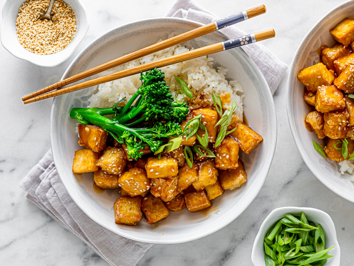 Sticky Orange Tofu