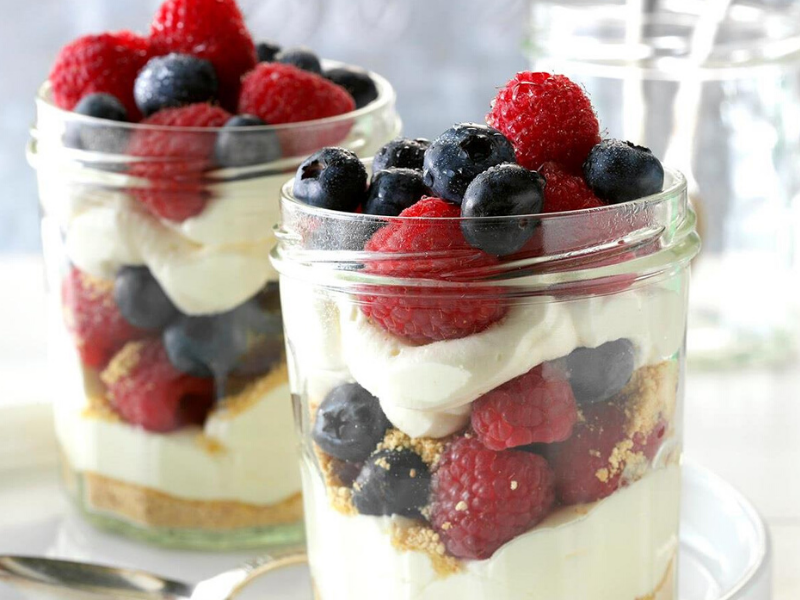 Berry Parfait with Rosewater