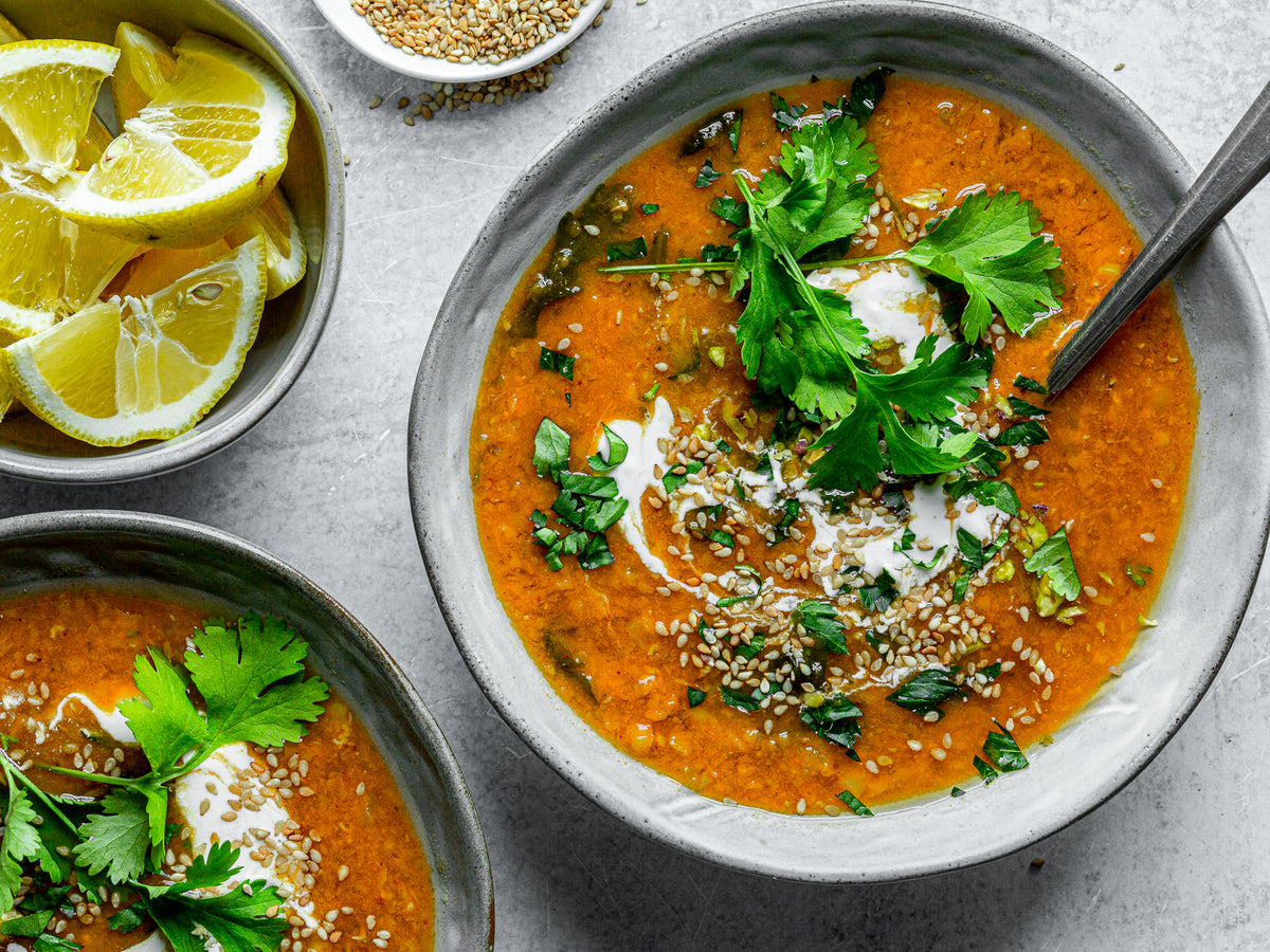 Moroccan Lentil Carrot Soup